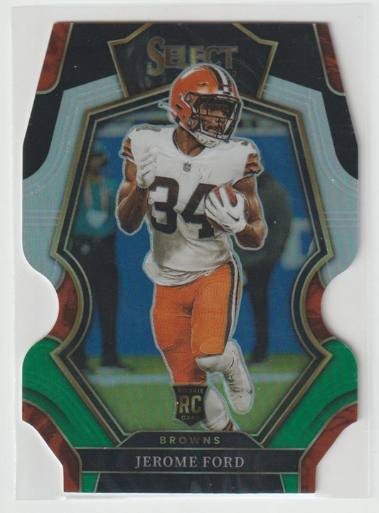 124 Jerome Ford Cleveland Browns Black & Green Prizm Die-Cut