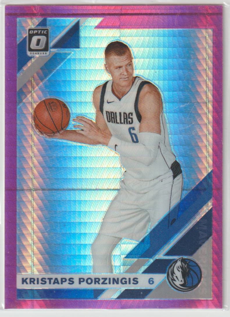 036 Kristaps Porzingis - Dallas Mavericks Hyper Pink Prizm