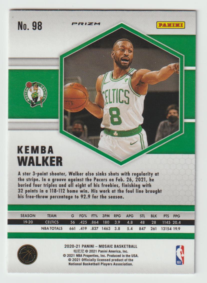 098 Kemba Walker - Boston Celtics Red Wave