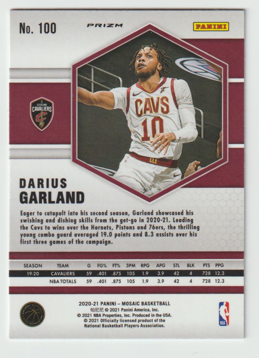 100 Darius Garland - Cleveland Cavaliers Camo Pink