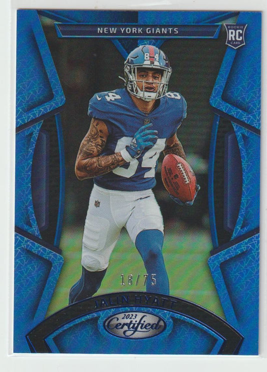 126 Jalin Hyatt - New York Giants Blue 18/75