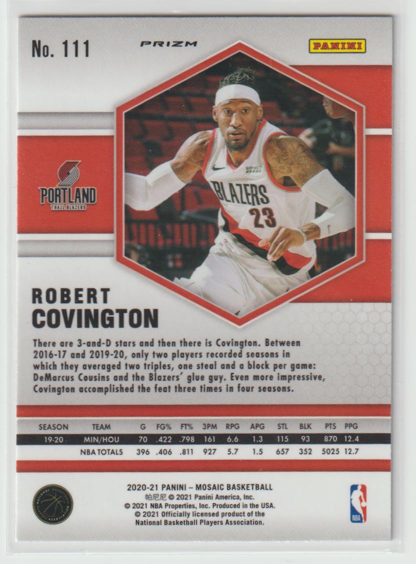 111 Robert Covington - Portland Trail Blazers Red Wave