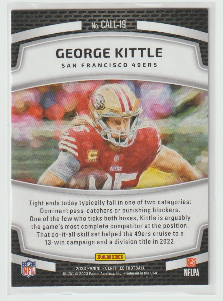 Calling Cards Call-19 George Kittle - San Francisco 49ers