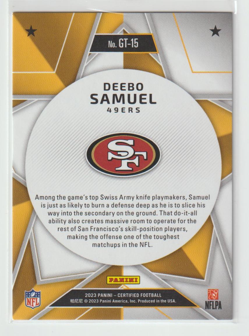 Gold Team GT-15 Deebo Samuel - San Francisco 49ers Teal 38/50