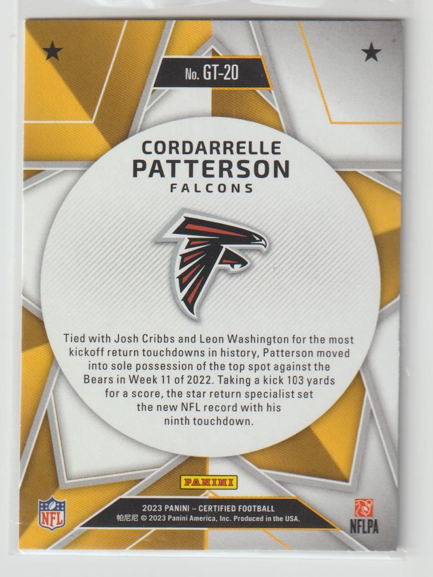 Gold Team GT-20 Cordarrelle Patterson - Atlanta Falcons