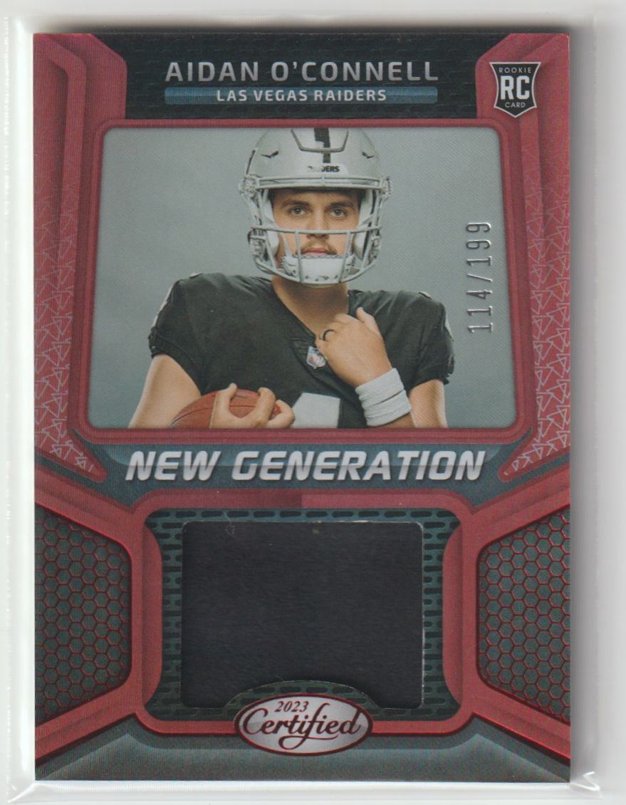 New Generation Jersey NGJM-29 Aidan O'Connell - Las Vegas Raiders Red 114/199