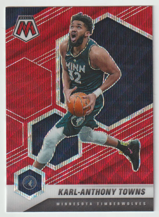 124 Karl-Anthony Towns - Minnesota Timberwolves Red Wave