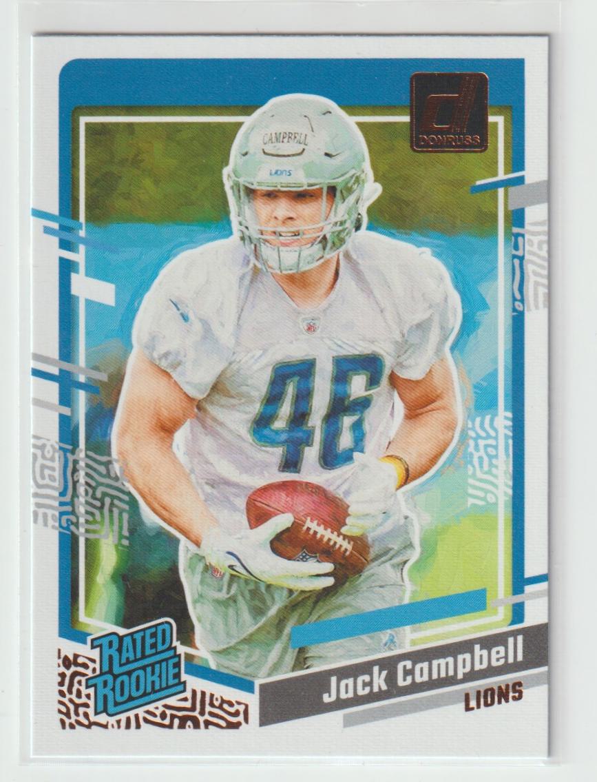 Rated Rookie Portraits 49 Jack Campbell, Detroit Lions