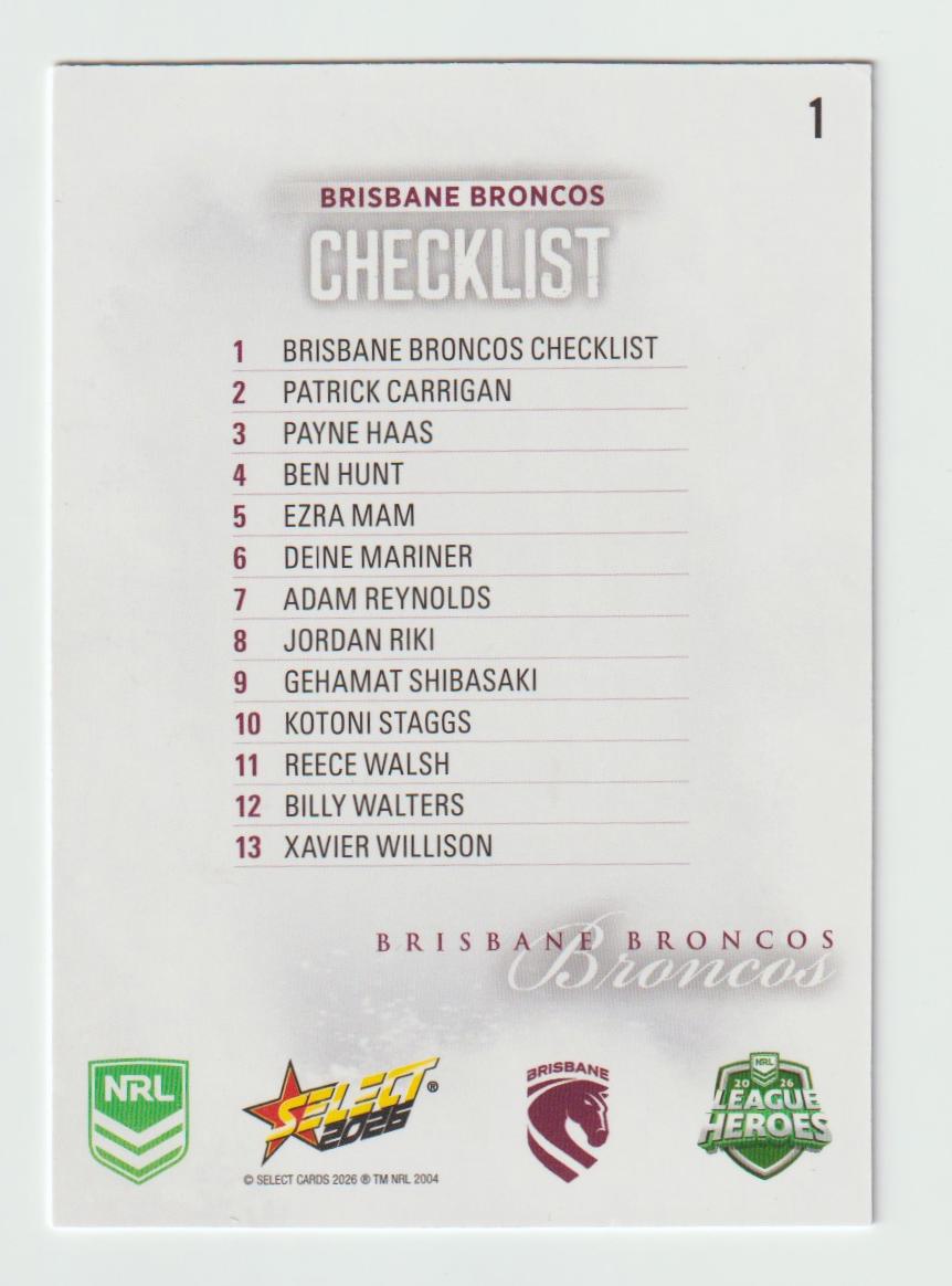 001 Brisbane Broncos Logo