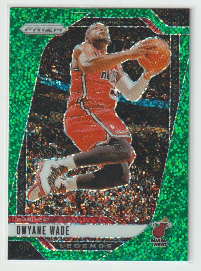 276 Dwyane Wade, Miami Heat Green Sparkle Prizm 2/8