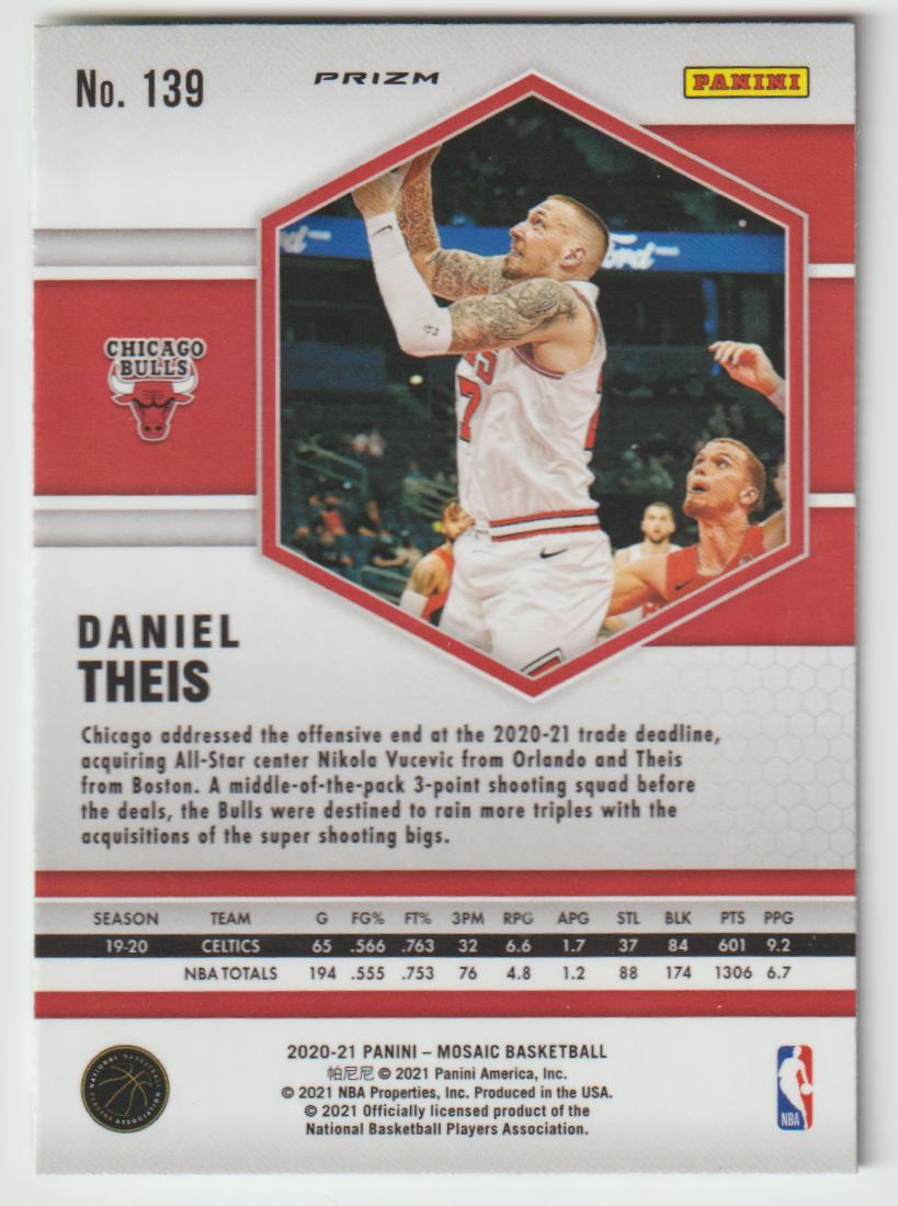 139 Daniel Theis - Chicago Bulls Green