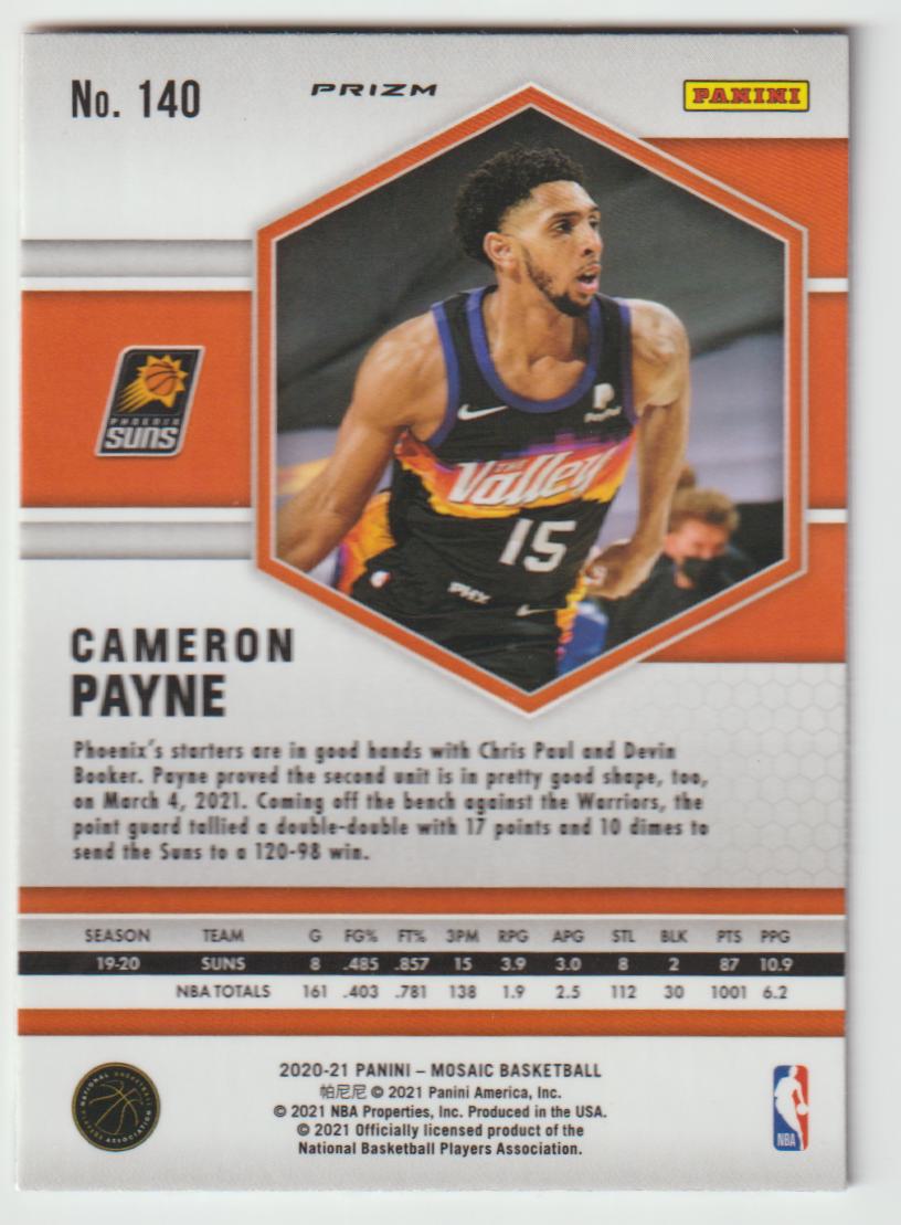 140 Cameron Payne - Phoenix Suns Red Wave