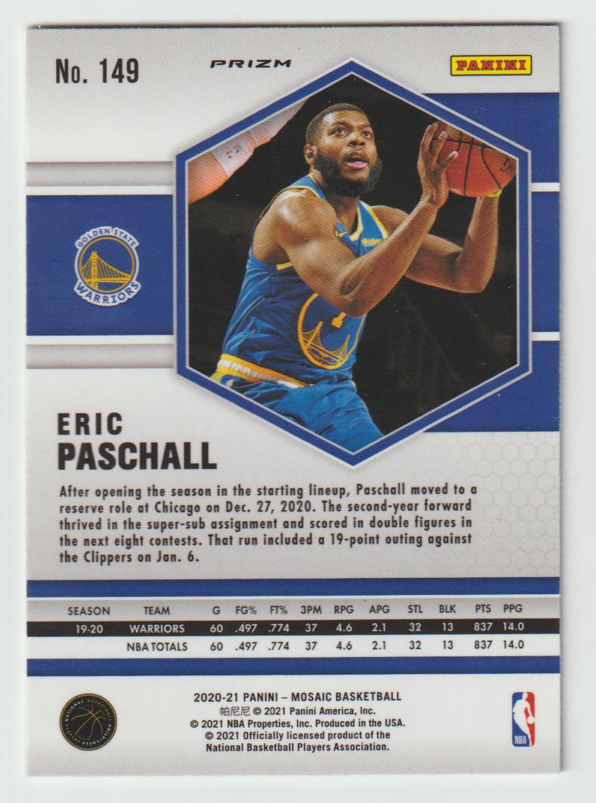 149 Eric Paschall - Golden State Warriors Green