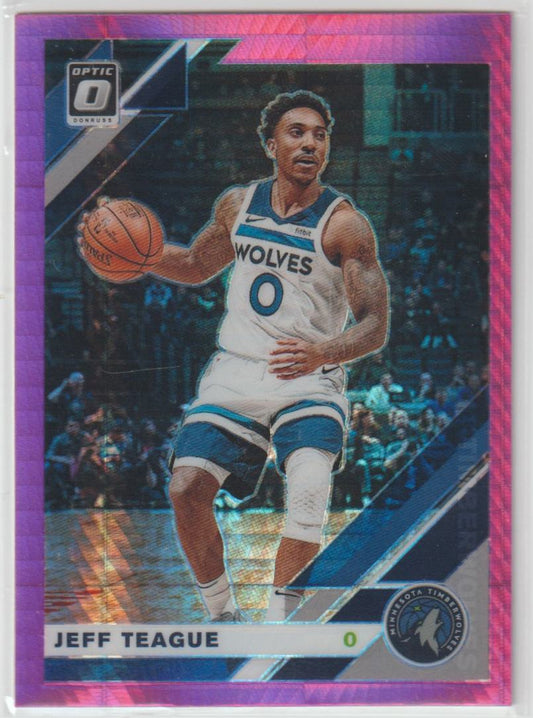 101 Jeff Teague - Minnesota Timberwolves Hyper Pink Prizm