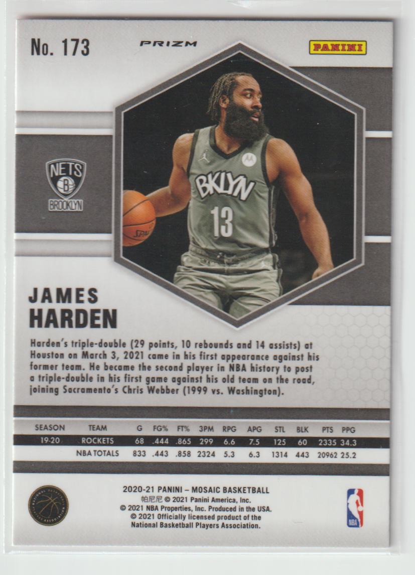 173 James Harden - Brooklyn Nets Camo Pink