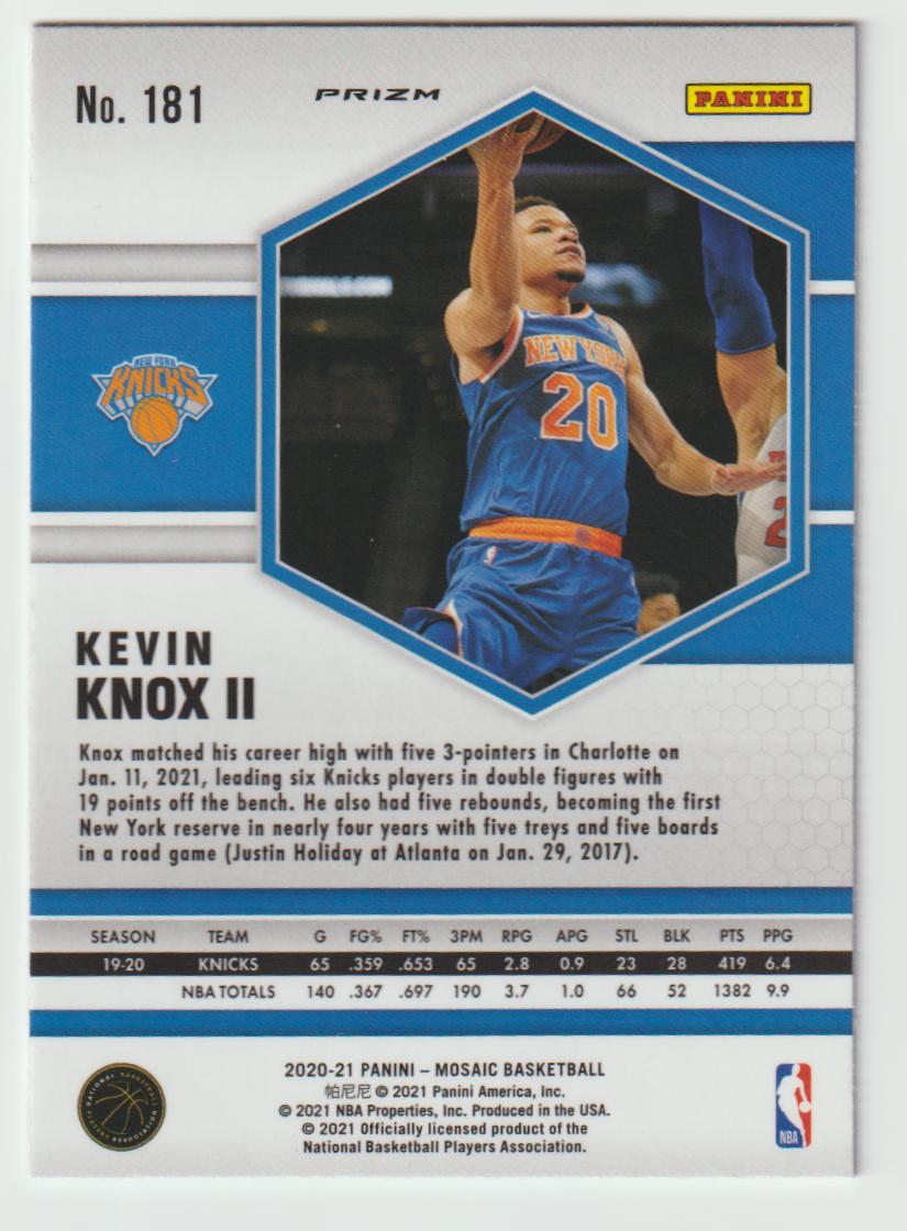 181 Kevin Knox II - New York Knicks Camo Pink