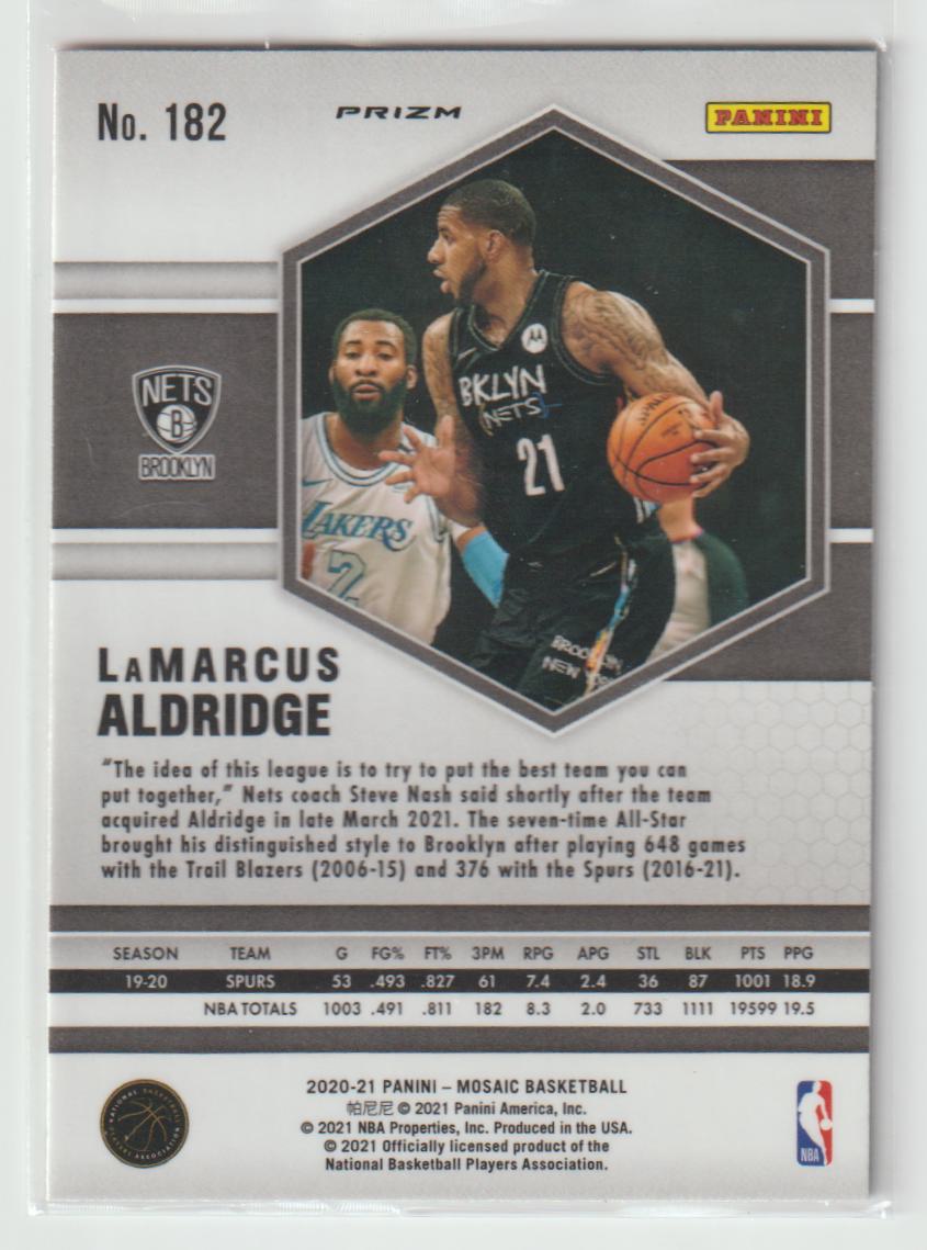 182 LaMarcus Aldridge - Brooklyn Nets Camo Pink