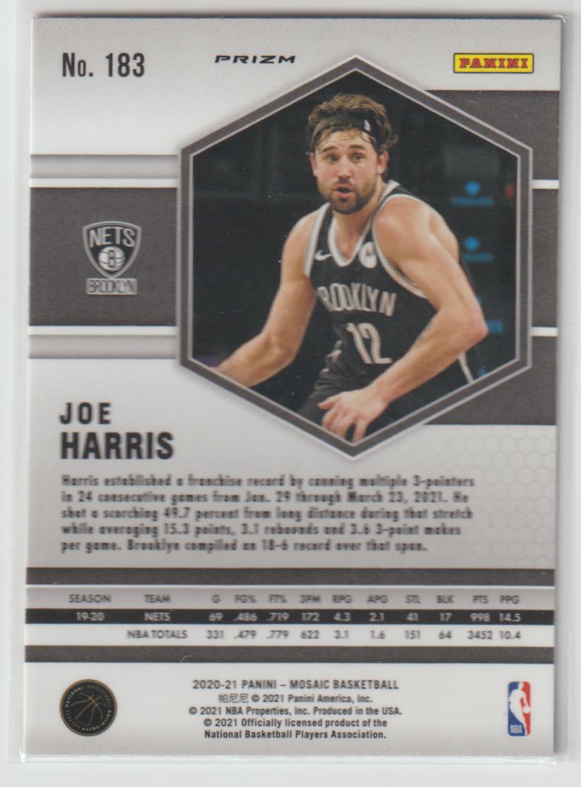 183 Joe Harris - Brooklyn Nets Reactive Blue