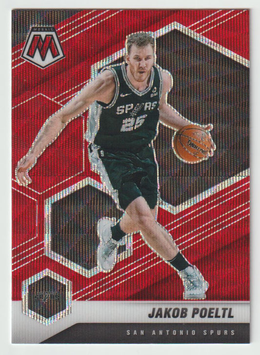 189 Jakob Poeltl - San Antonio Spurs Red Wave