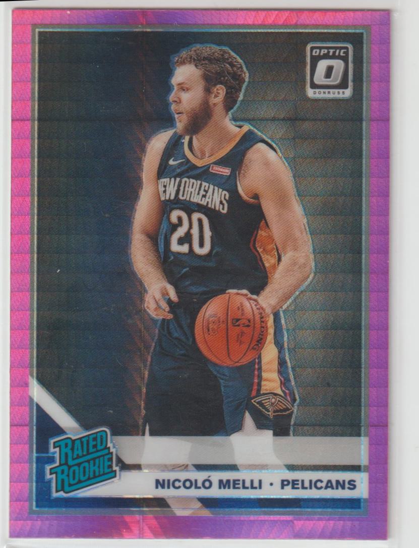 163 Nicolo Melli - New Orleans Pelicans Hyper Pink Prizm