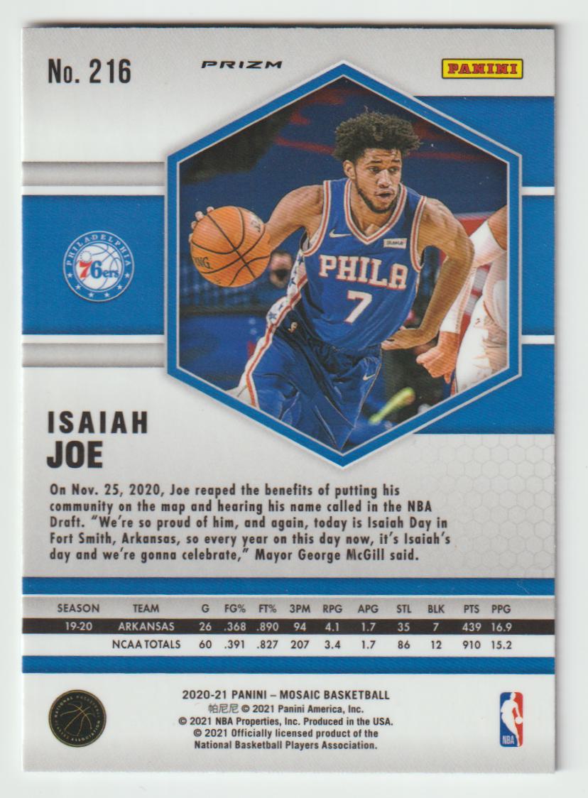 216 Isaiah Joe - Philadelphia 76ers Green