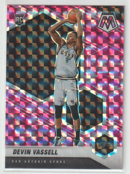 221 Devin Vassell - San Antonio Spurs Camo Pink