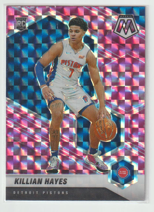 222 Killian Hayes - Detroit Pistons Camo Pink