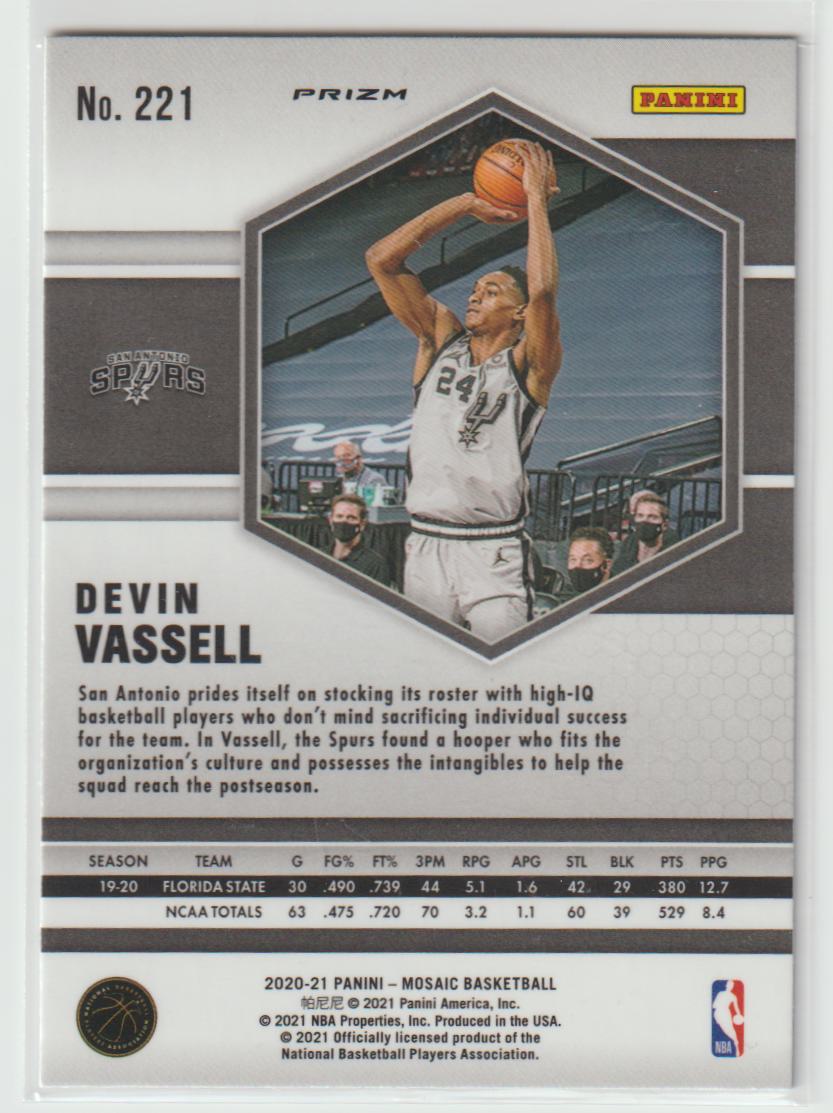 221 Devin Vassell - San Antonio Spurs Green