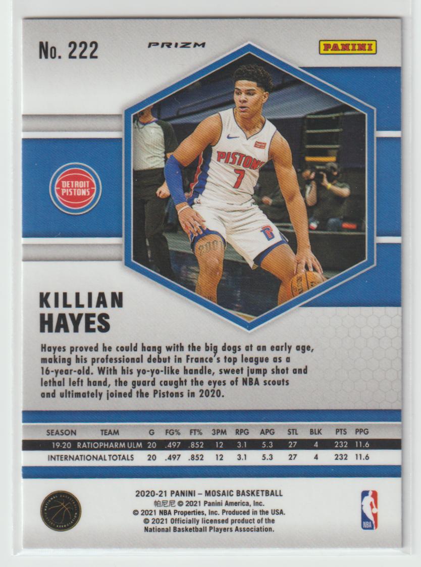 222 Killian Hayes - Detroit Pistons Green