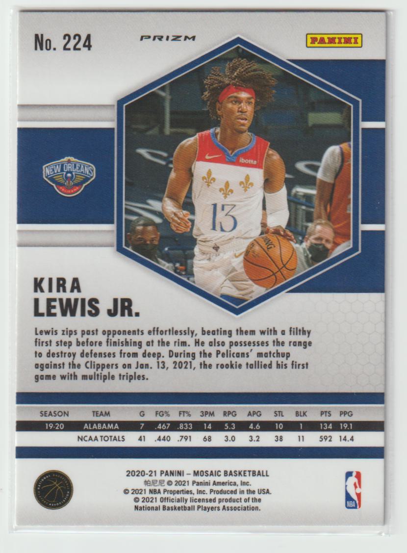 224 Kira Lewis Jr. - New Orleans Pelicans Camo Pink