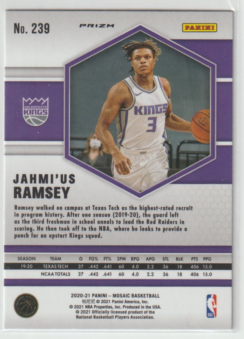 239 Jahmi'us Ramsey - Sacramento Kings Green