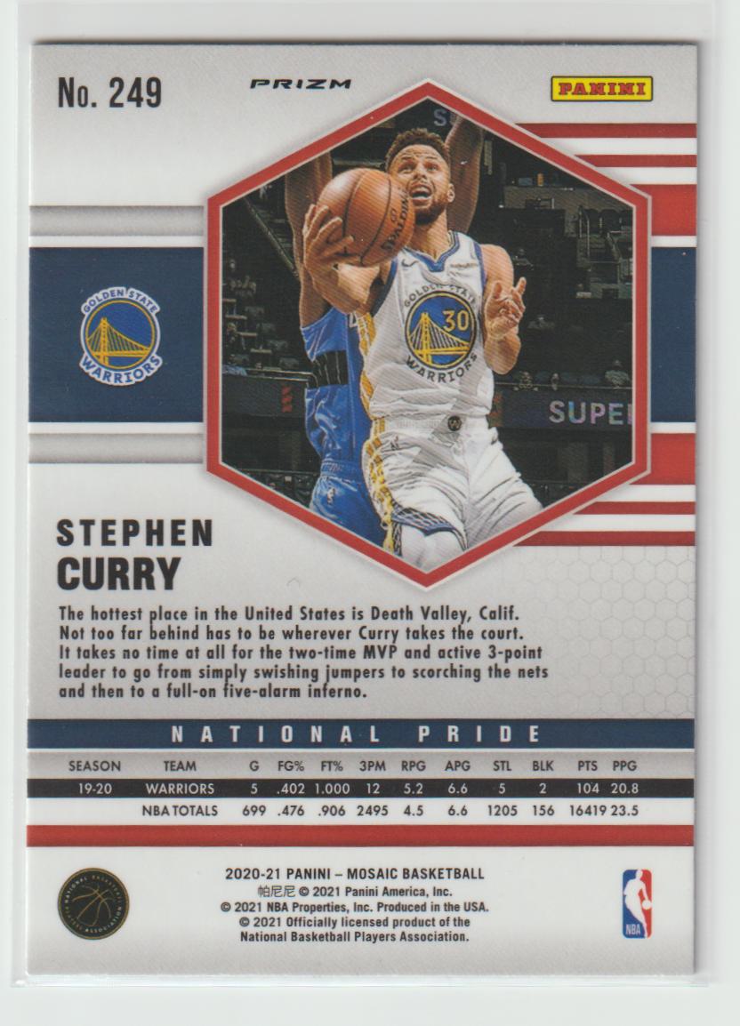 249 Stephen Curry - Golden State Warriors Green