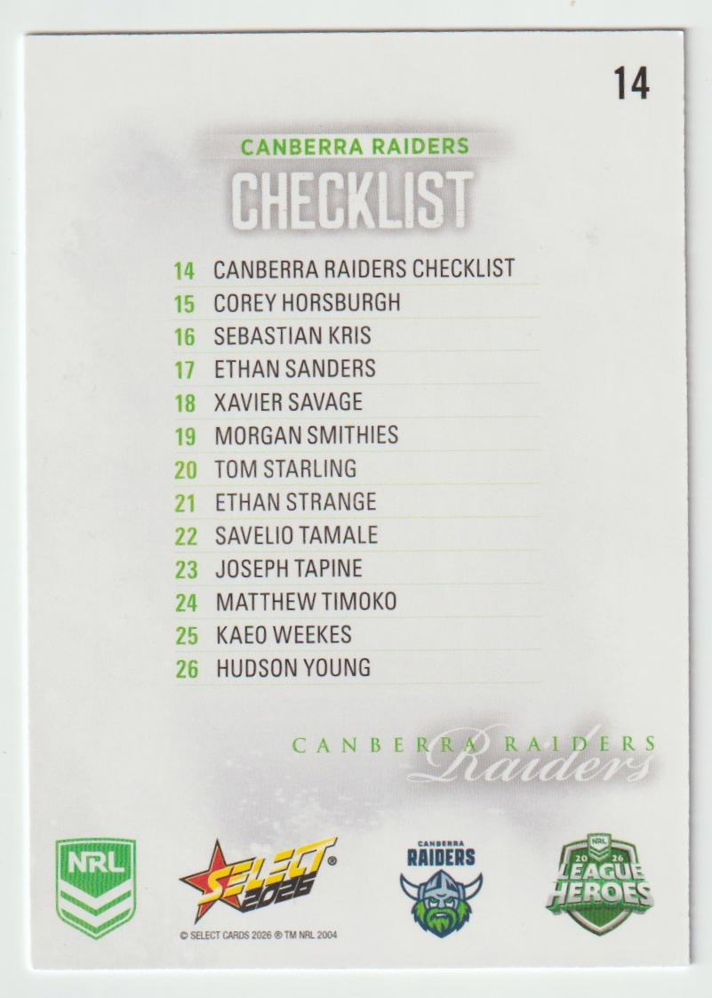 014 Canberra Raiders Logo