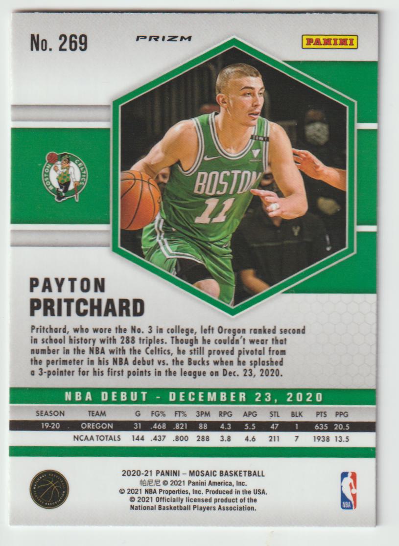 269 Payton Pritchard - Boston Celtics Red Wave