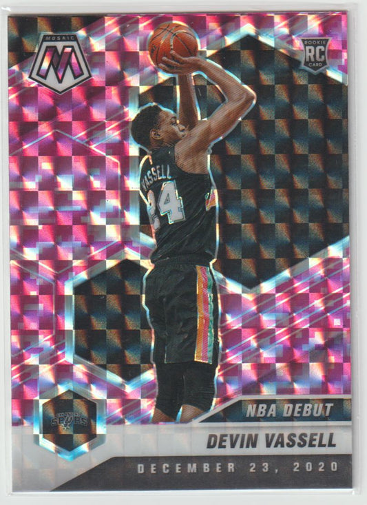 278 Devin Vassell - San Antonio Spurs Camo Pink