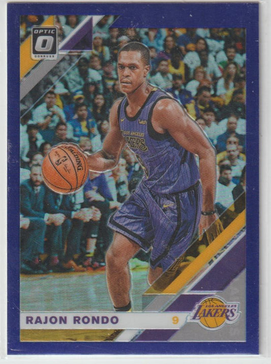 100 Rajon Rondo - Los Angeles Lakers Purple