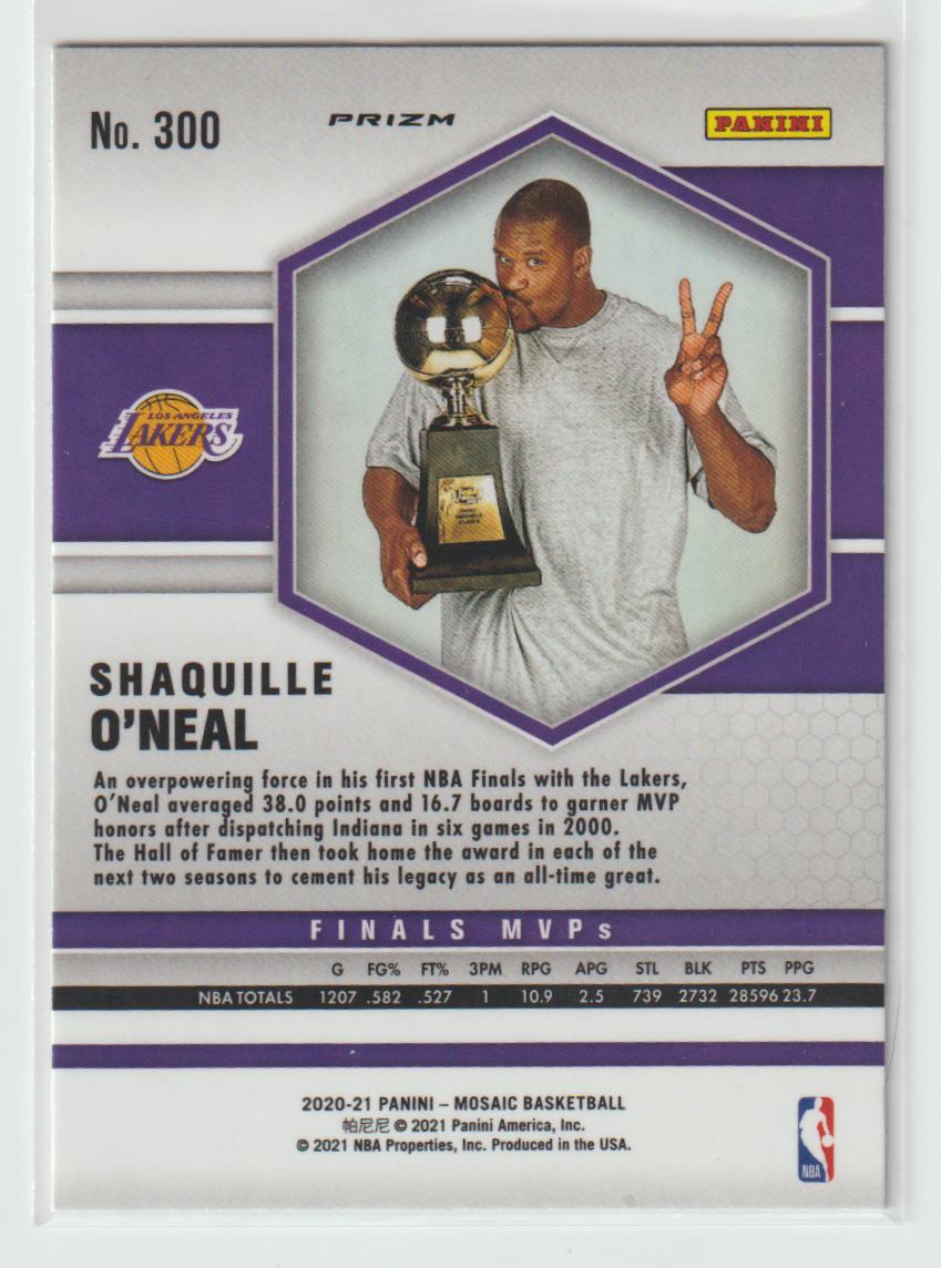 300 Shaquille O'Neal - Los Angeles Lakers Green