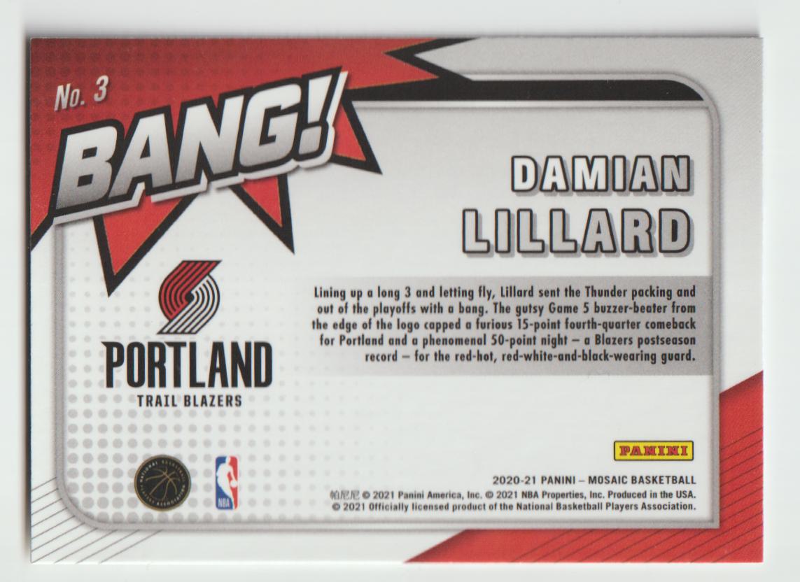 Bang 003 Damian Lillard - Portland Trail Blazers