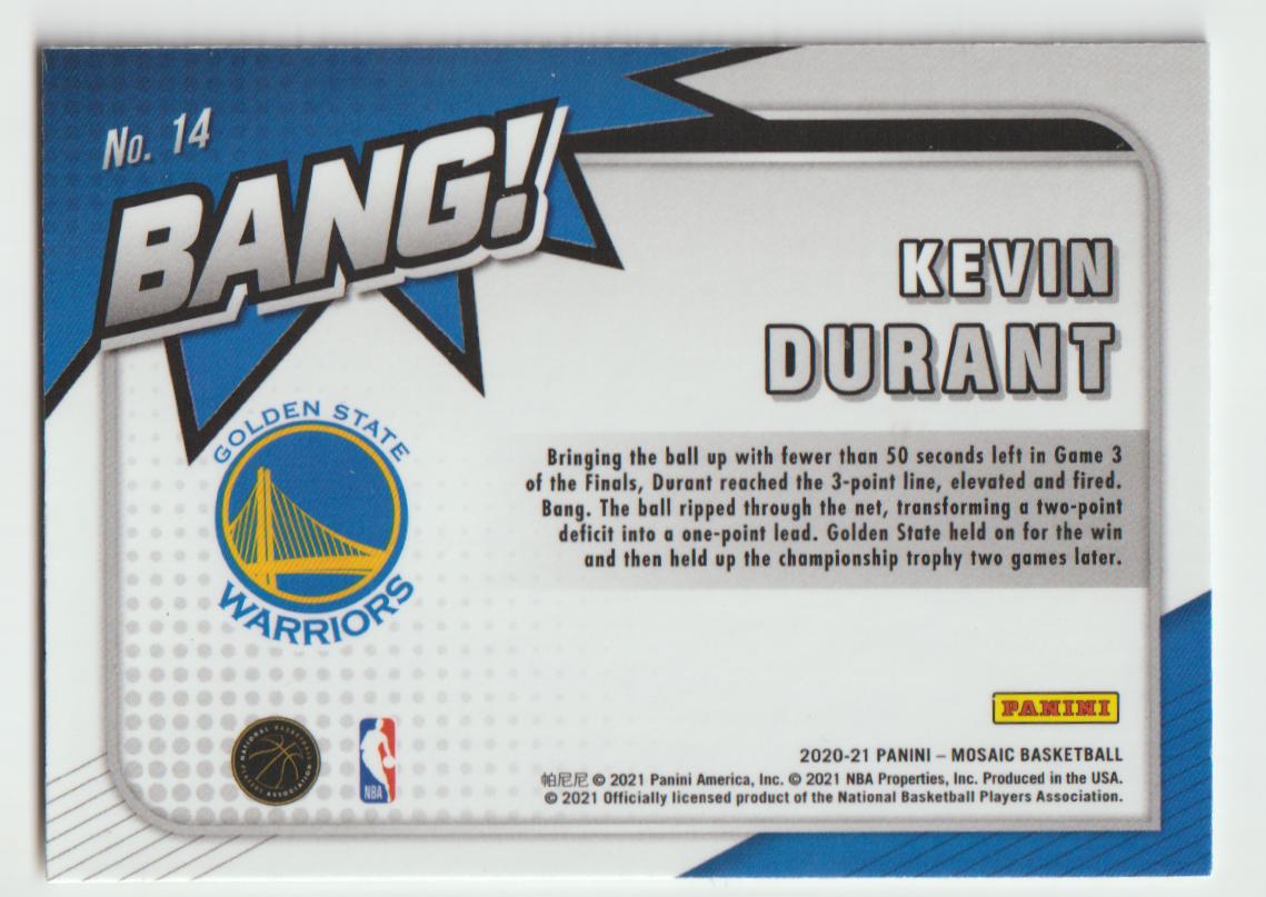 Bang 014 Kevin Durant - Golden State Warriors