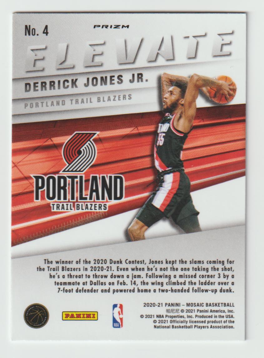 Elevate 004 Derrick Jones Jr. - Portland Trail Blazers Mosaic