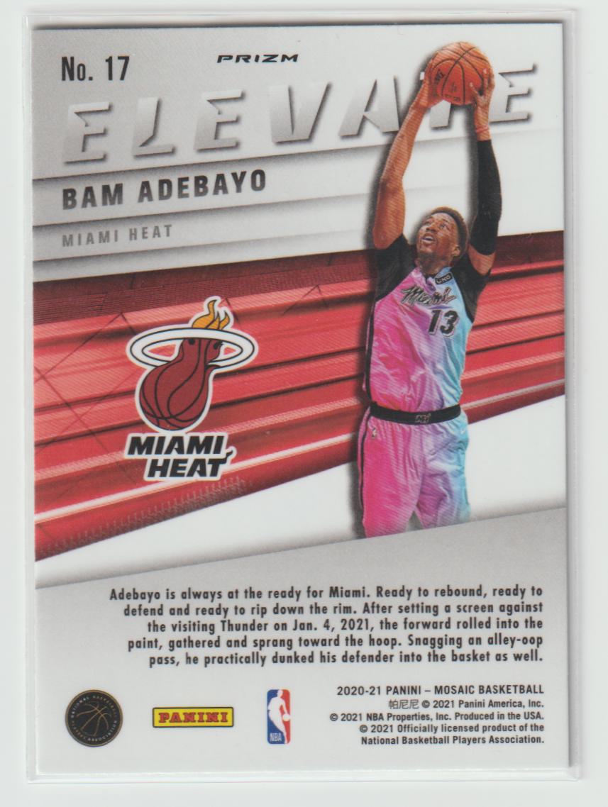 Elevate 017 Bam Adebayo - Miami Heat Green