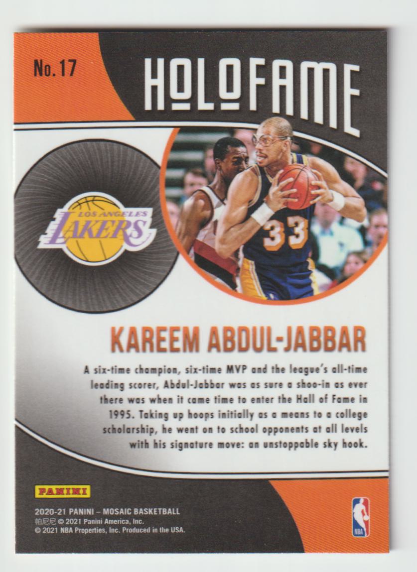 Holofame 017 Kareem Abdul-Jabbar - Los Angeles Lakers