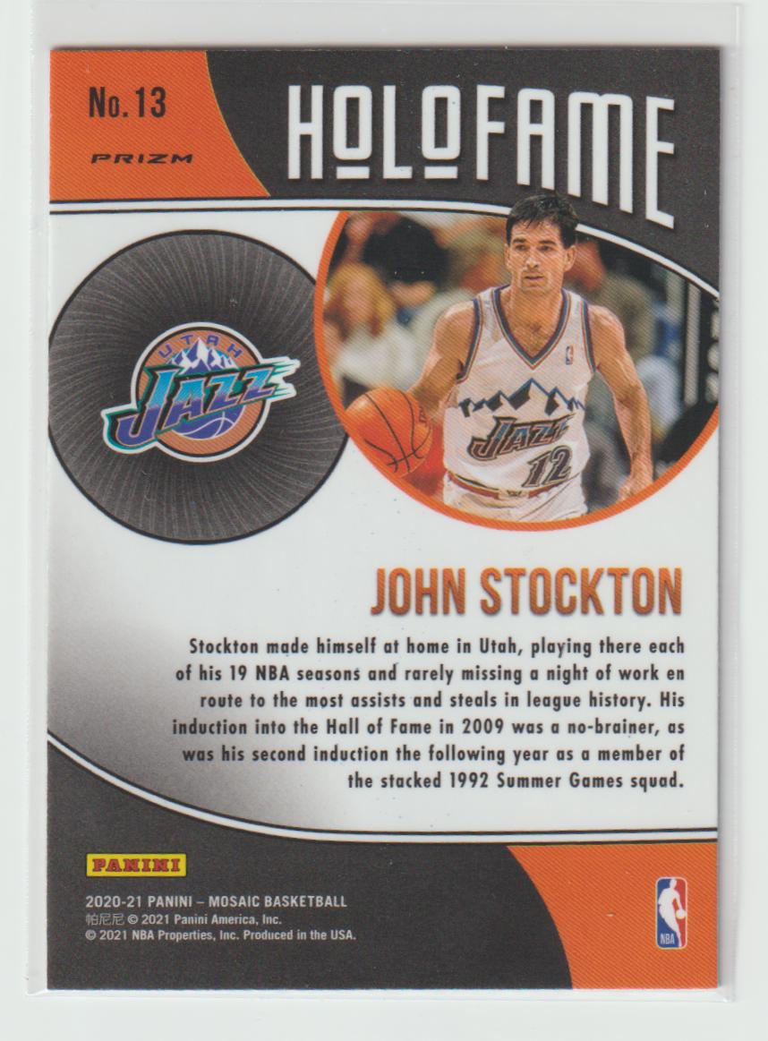 Holofame 013 John Stockton - Utah Jazz Green