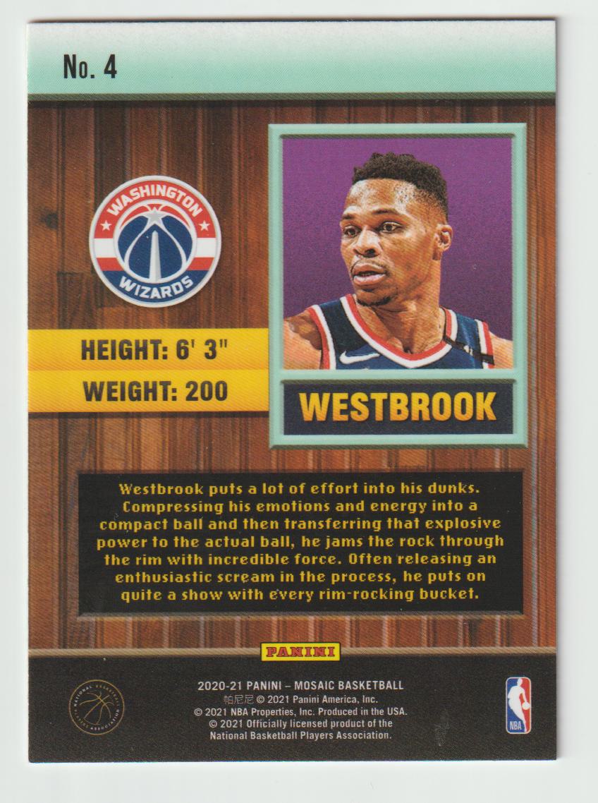 Jam Masters 004 Russell Westbrook - Washington Wizards