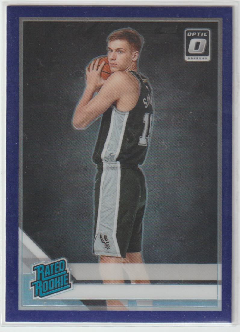 176 Luka Samanic - San Antonio Spurs No name on Front Purple