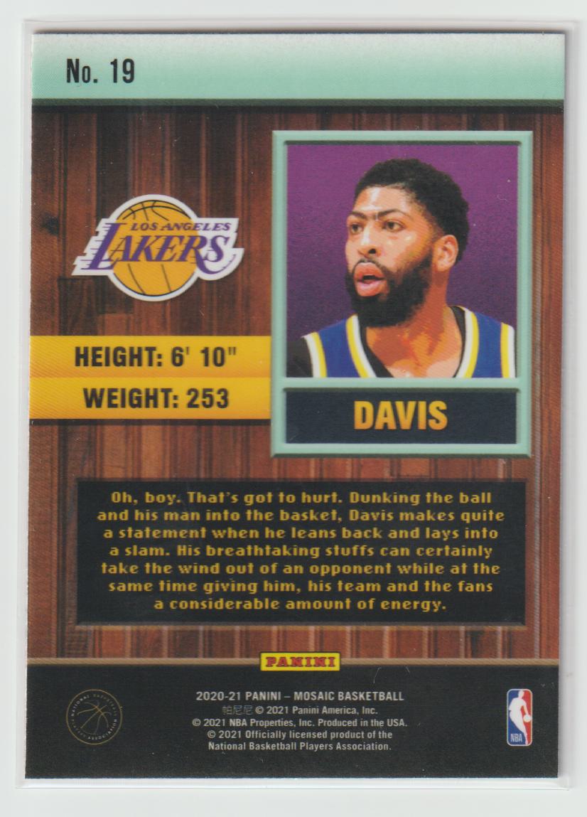 Jam Masters 019 Anthony Davis - Los Angeles Lakers