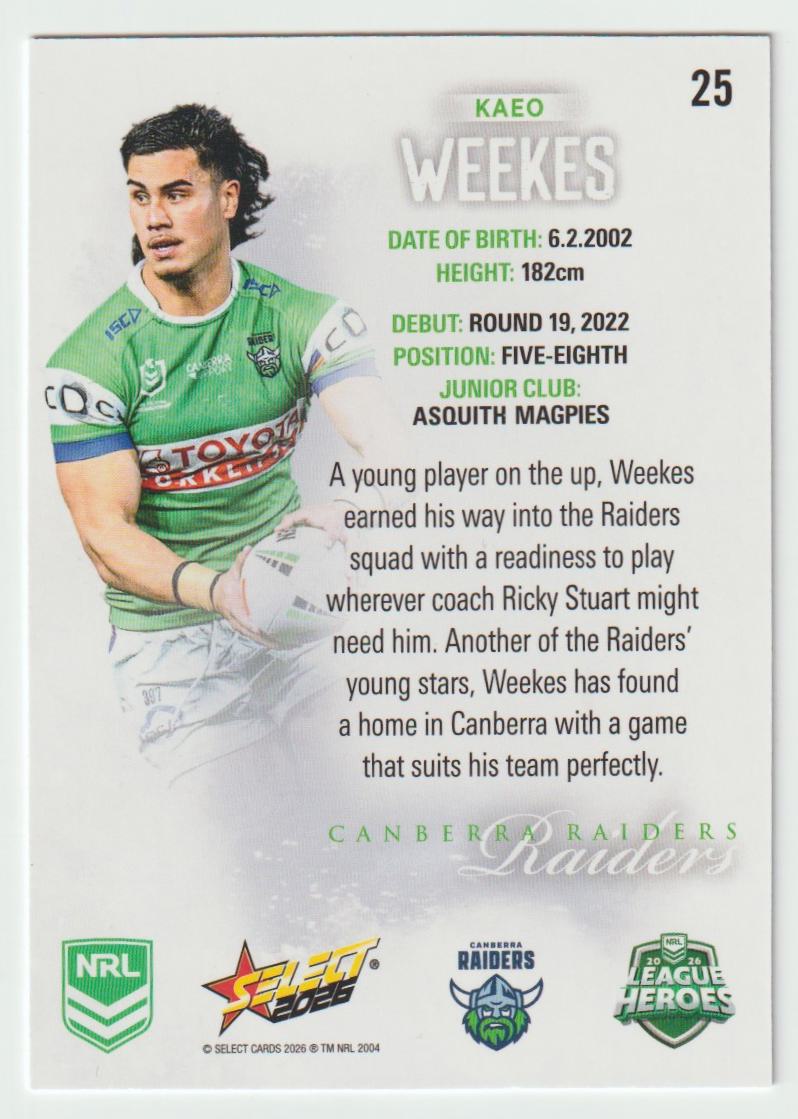025 Kaeo Weekes