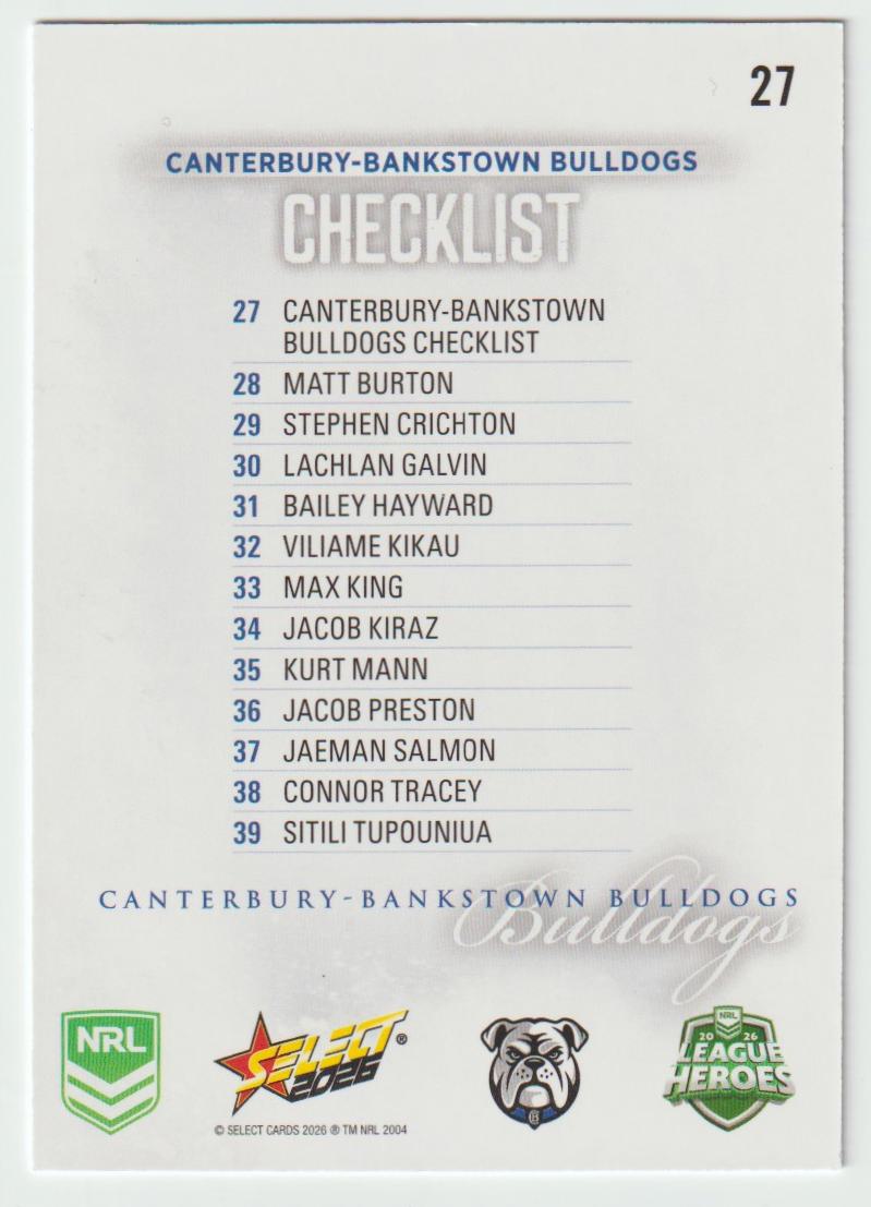 027 Canterbury Bankstown Bulldogs Logo