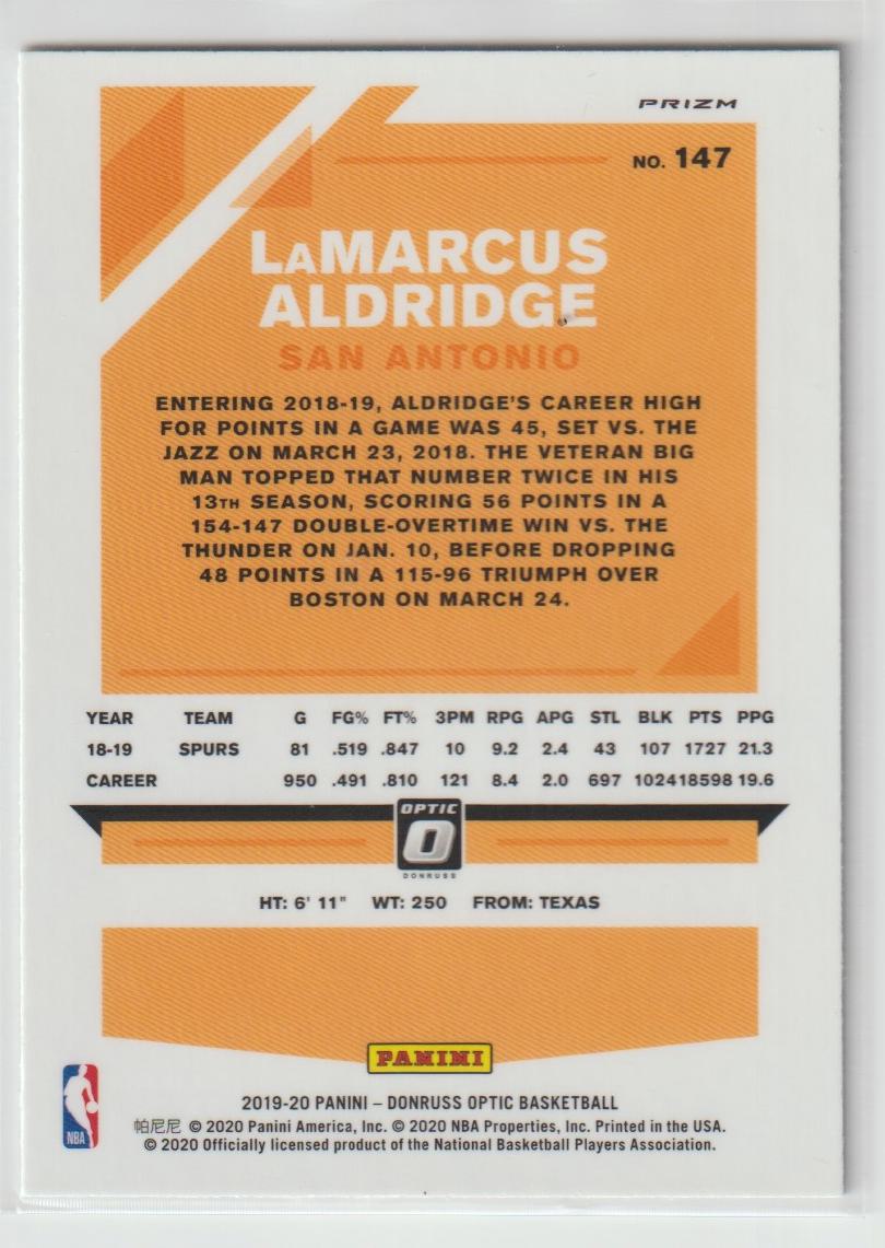 147 LaMarcus Aldridge - San Antonio Spurs Holo