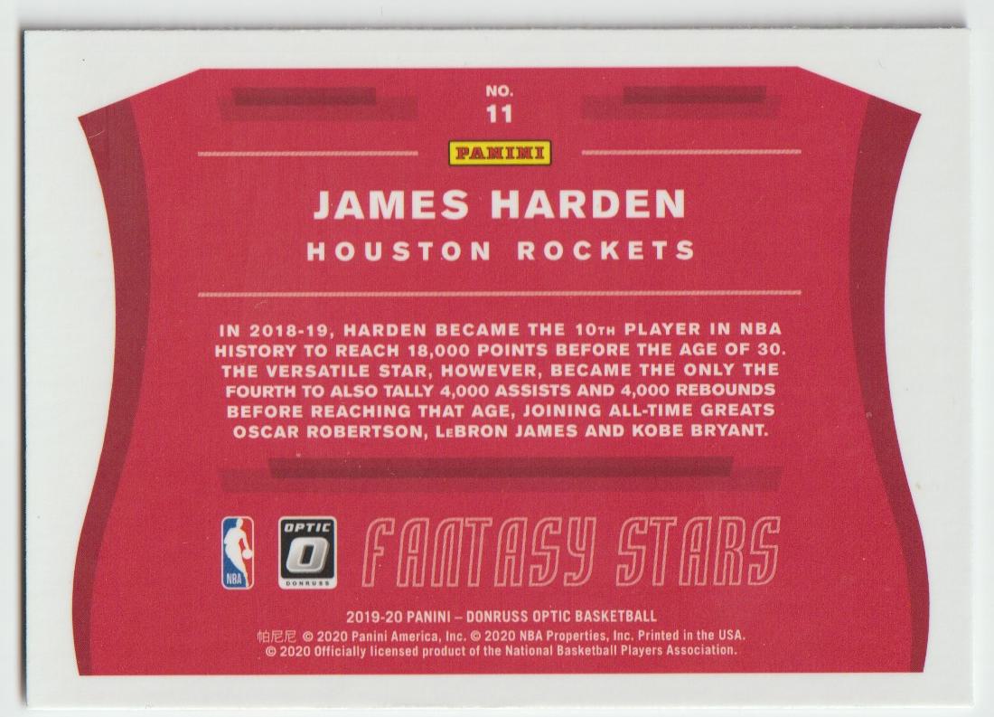 Fantasy Stars 011 James Harden - Houston Rockets